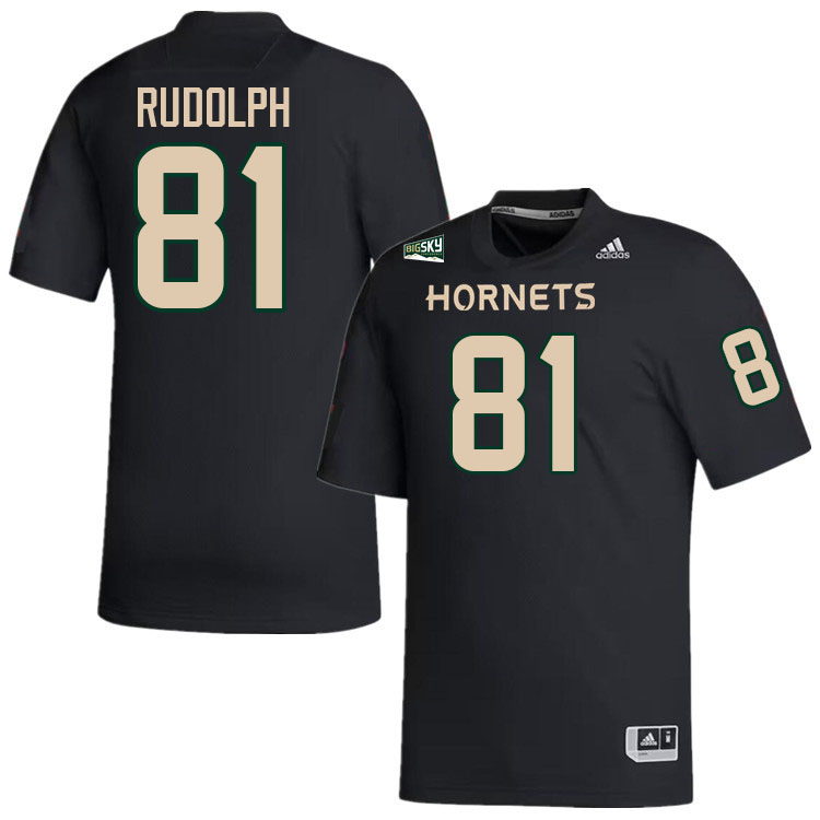 Sacramento State Hornets #81 Jay Rudolph College Football Jerseys Stitched-Black
